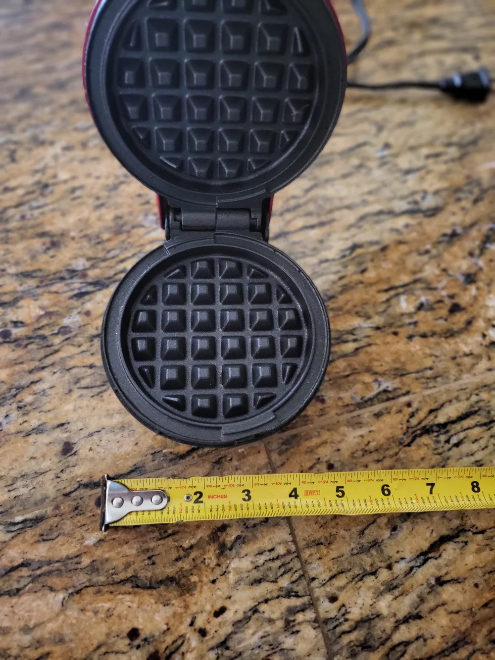 Dash Mini Waffle Maker in Red